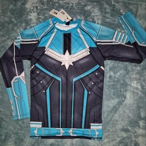 Captian Marvel Kree under Armor long-sleeved top